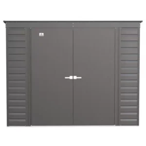 Solid Shed Market Arrow Select 8x4 Steel Storage Shed Kit - Charcoal (SCP84CC)